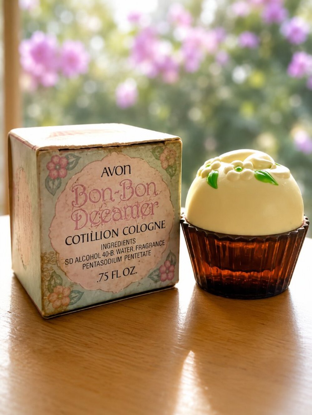 Vintage Avon Bon-Bon Cotillion Cologne Decanter | 1970s